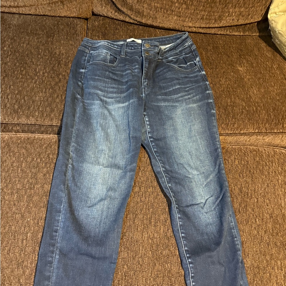 KanCan Dark Blue Straight Leg Jeans